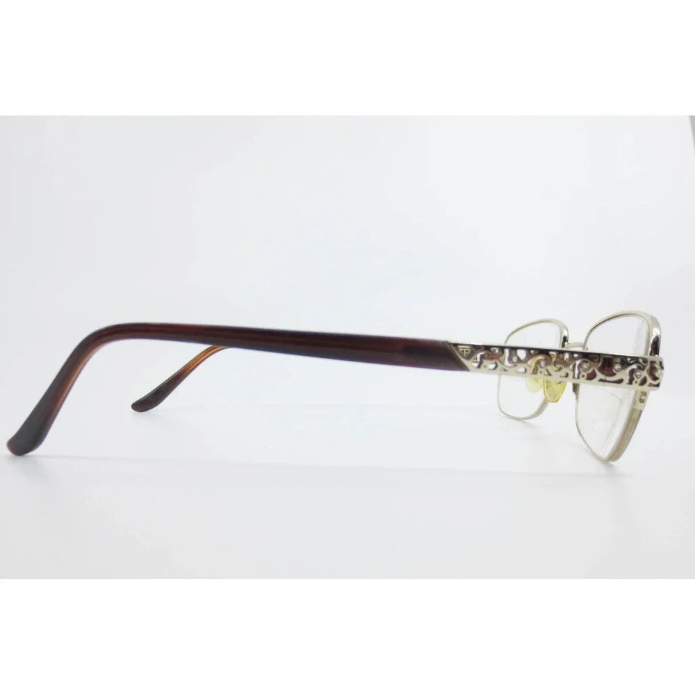 Sophia Loren Zyloware Beau Rivage 63 Eyeglasses Silver Burgundy Filigree